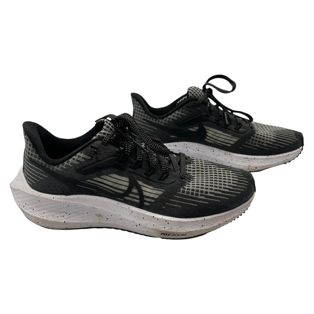 Nike Running Shoes Sneakers Air Zoom Pegasus 39 Black Dark Smoke Grey Size 6